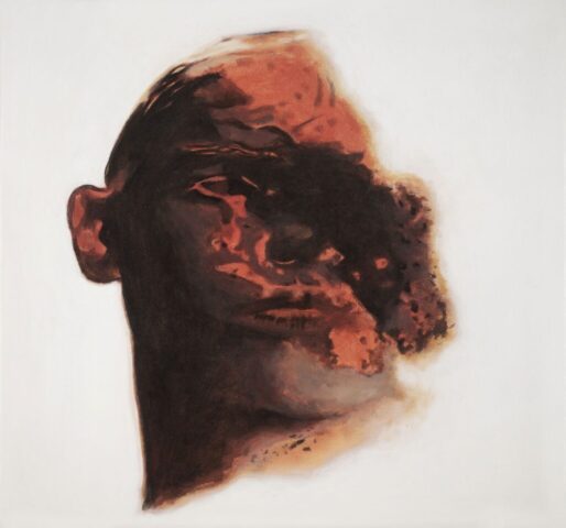 16. Kasvo 21, rituaalisarja, Face 21, Ritual Series_öljy ja akryyli, oil and acrylic_43 x 44_2024_web